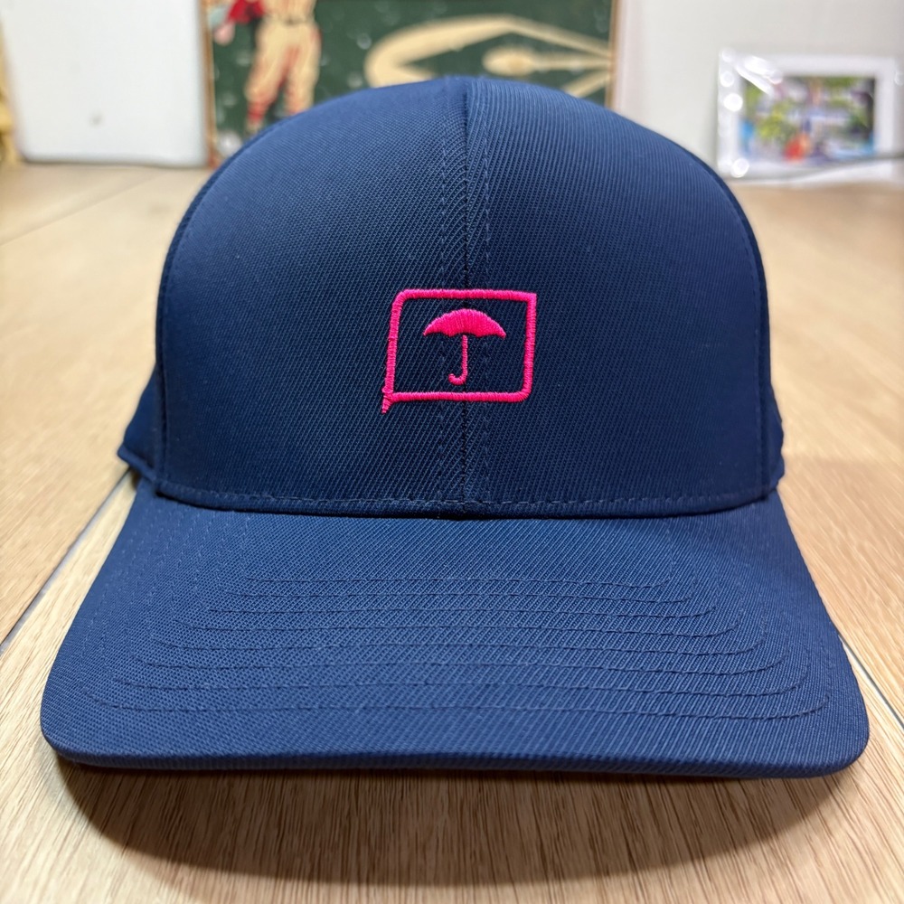 G/FORE Travelers Navy Blue Pink Flexfit 110 Snapback Golf Hat Cap PGA Tour